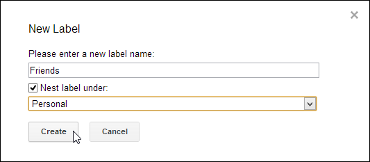 Nest labels 