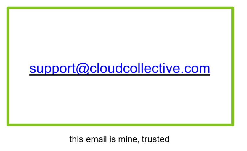 Fake sender example 